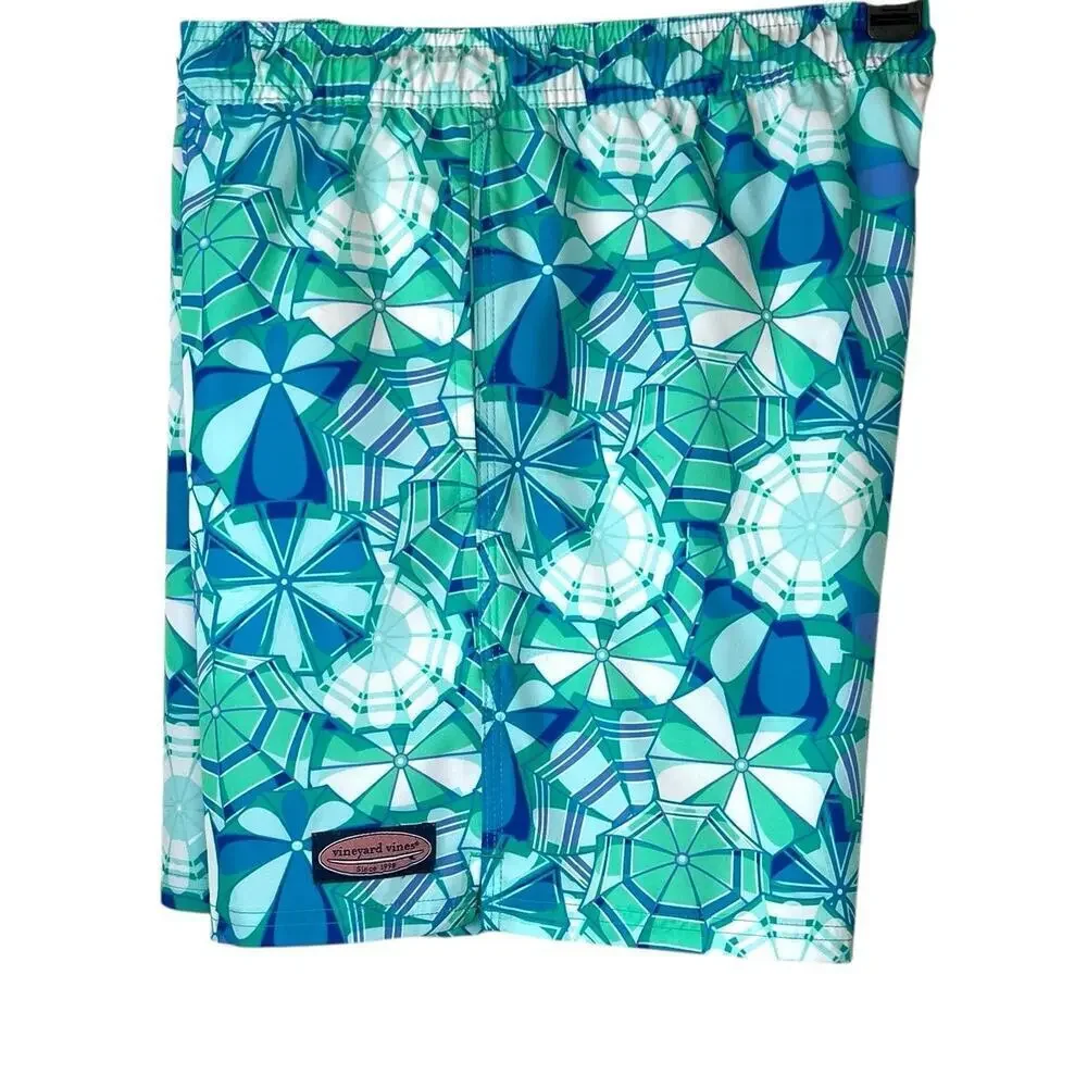 VINEYARD VINES 7" Printed Chappy Swim Trunks 17" Outseam Men's Size Large - Picture 6 of 14